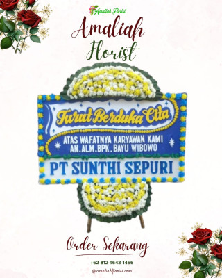 Papan Bunga Duka di Wakuwo