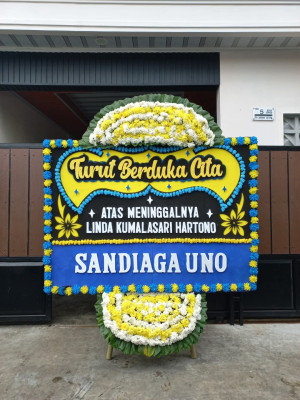 Papan Bunga Duka di Wakuwo